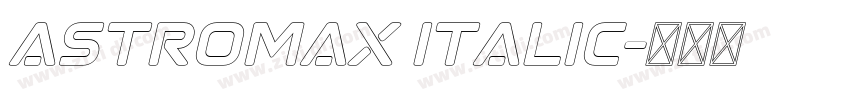 Astromax Italic字体转换